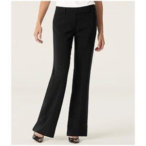 Ann Taylor Margo Black Pinstripe Wool Trouser Pants